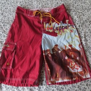 Vintage LED ZEPPELIN II LP Album Art Dragonfly Swim Trunks Surf Board Shorts 31